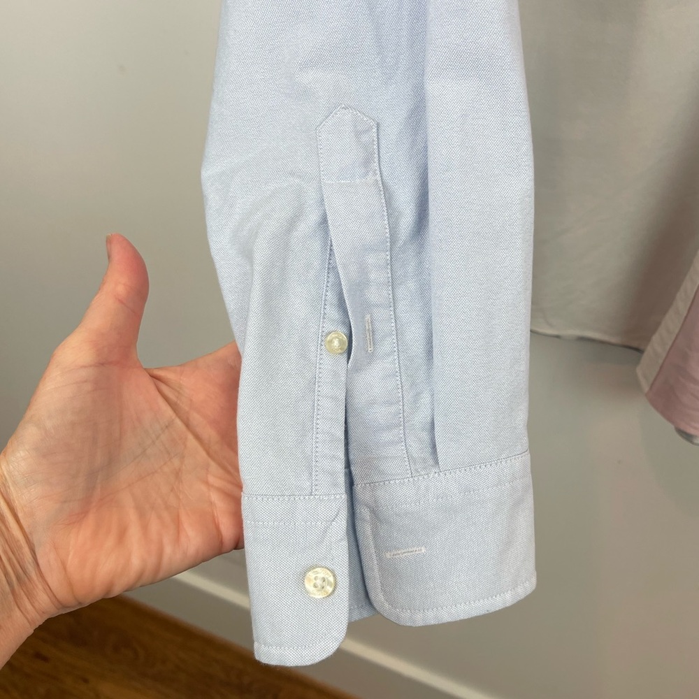 Vineyard Vines Slim Fit Tucker Shirt Mixed Media Whale Cotton Blend Mens Large View 5